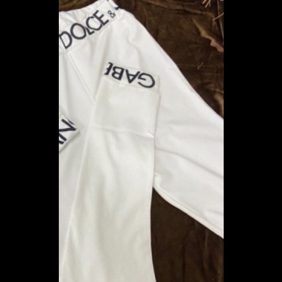 White Dolce & Gabbana Inspired Cami Crop Top & Stretchy Pants Outfit - Picture 12 of 13